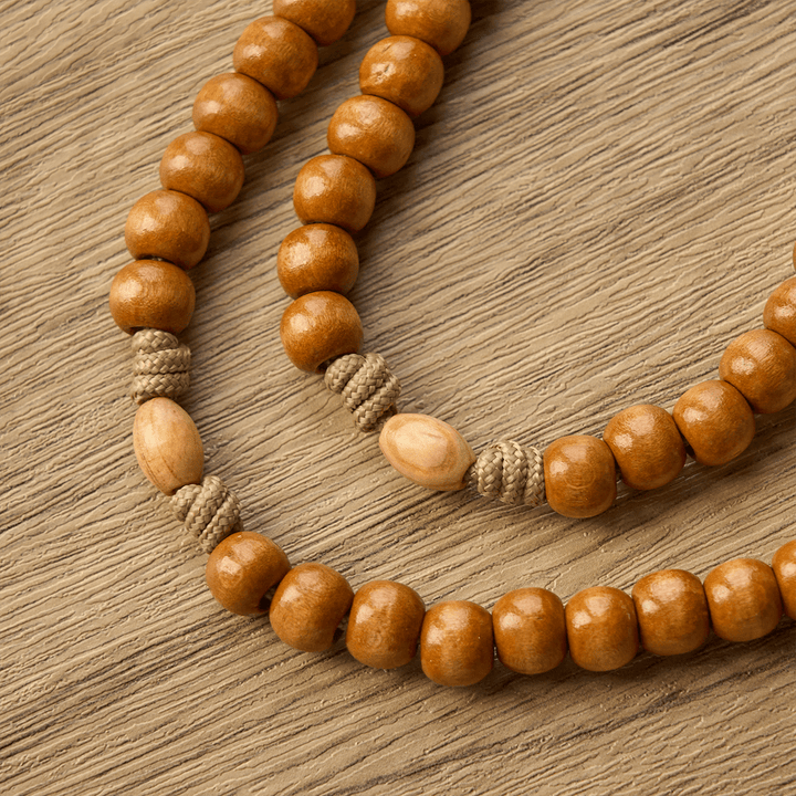 Christianartworkshop Minimalist Olive Wood Rosary with Hand-held Prayer Comfort Cross: Embrace Simple Sacredness - image 8