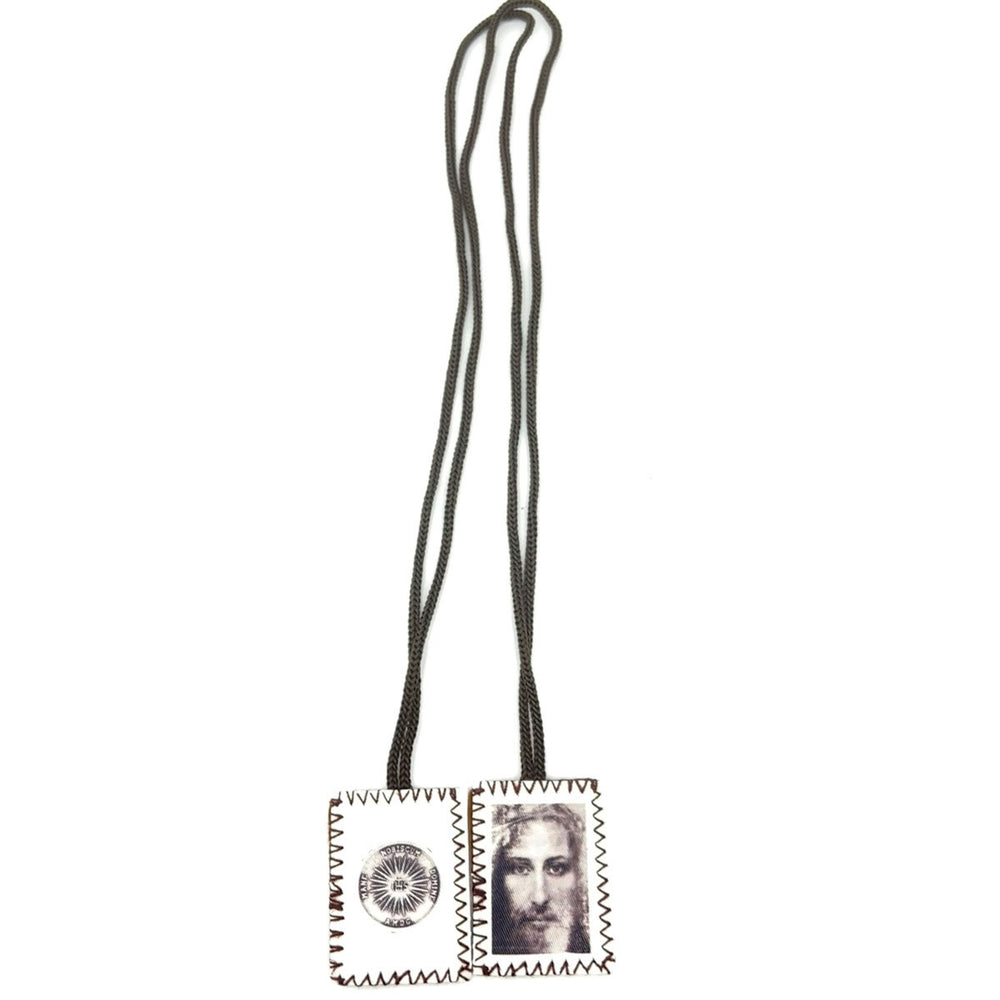 Christianartworkshop Jesus' Holy Face and Sacred Emblem of Mercy Scapular - image 2