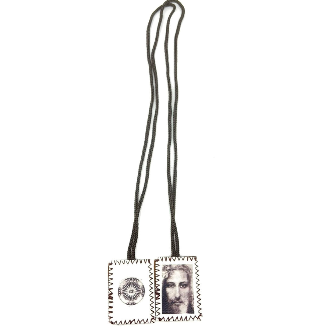 Christianartworkshop Jesus' Holy Face and Sacred Emblem of Mercy Scapular - image 2