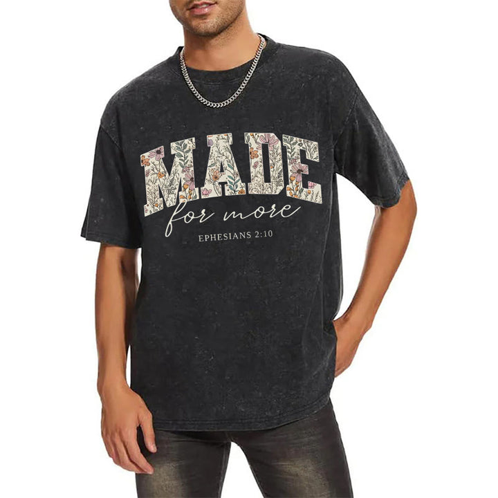 Christianartworkshop Made for More Washed T-Shirt