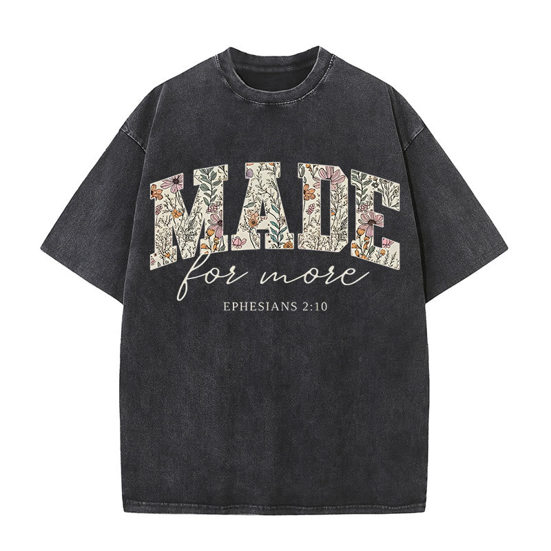 Christianartworkshop Made for More Washed T-Shirt