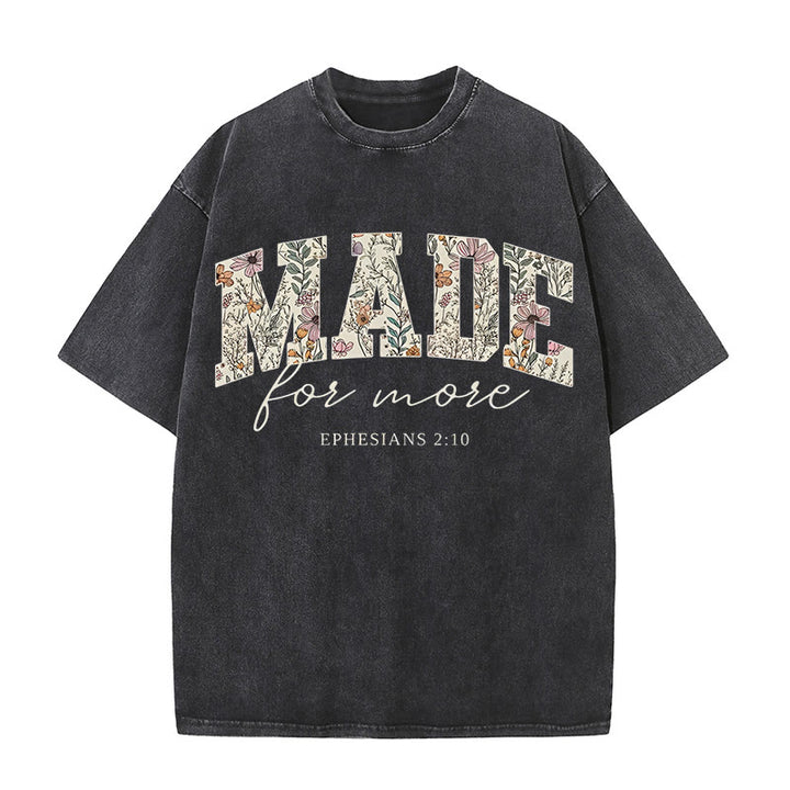 Christianartworkshop Made for More Washed T-Shirt