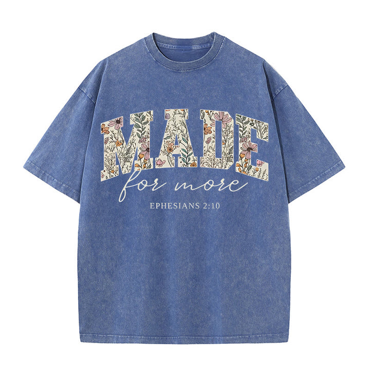 Christianartworkshop Made for More Washed T-Shirt
