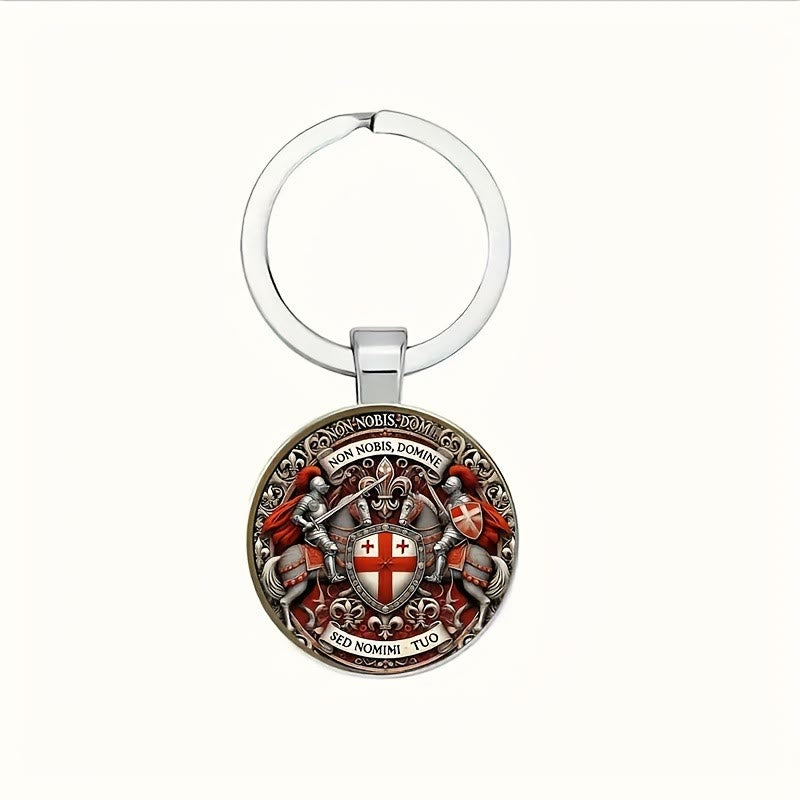 Christianartworkshop Spiritual Companion Knights Templar Keychain: Faith-Filled Token of Chivalric Grace - image 5