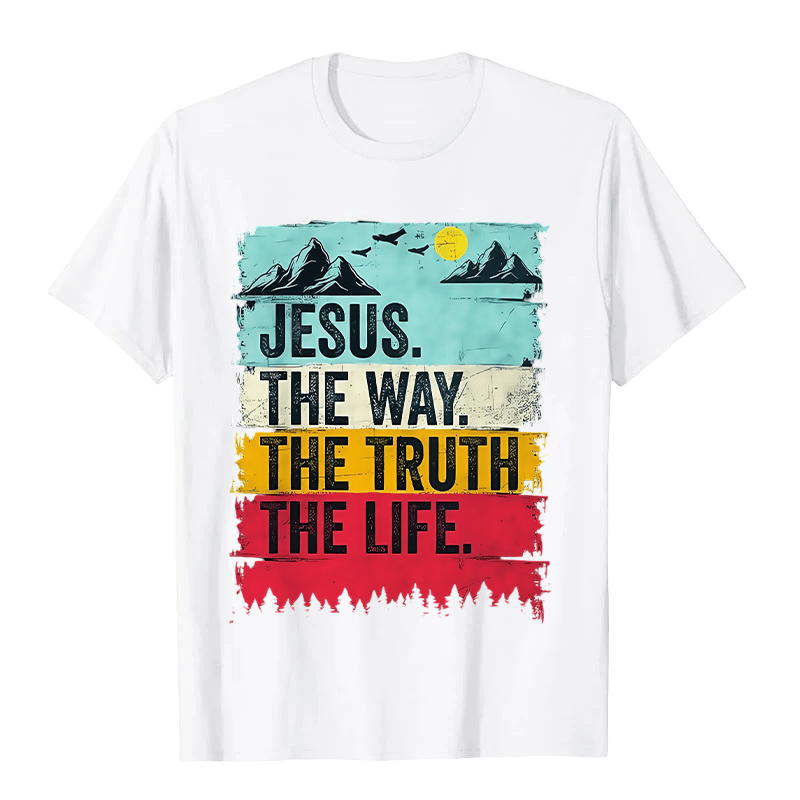 Christianartworkshop Jesus The Way The Truth The Life Unisex T-shirt - White - 2XL - image 2