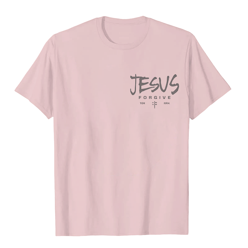 Christianartworkshop Religious Jesus Forgive Crown of Thorns Cross Unisex T-shirt - image 20