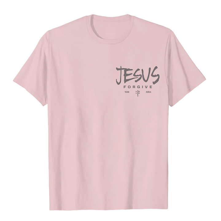 Christianartworkshop Religious Jesus Forgive Crown of Thorns Cross Unisex T-shirt - image 20