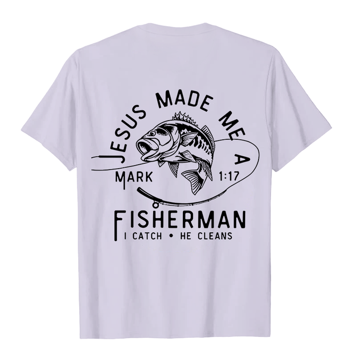 Christianartworkshop Jesus Made Me A Fisherman Mark 1:17 Unisex T-shirt - image 10