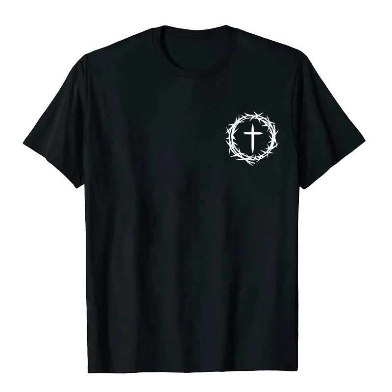 Christianartworkshop A Lot Can Happen In 3 Days Thorn Crown Cross Unisex T-shirt - image 5