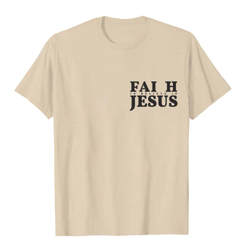Christianartworkshop Faith Is Believe In Jesus with Matthew 6:6 Unisex T-shirt - image 17