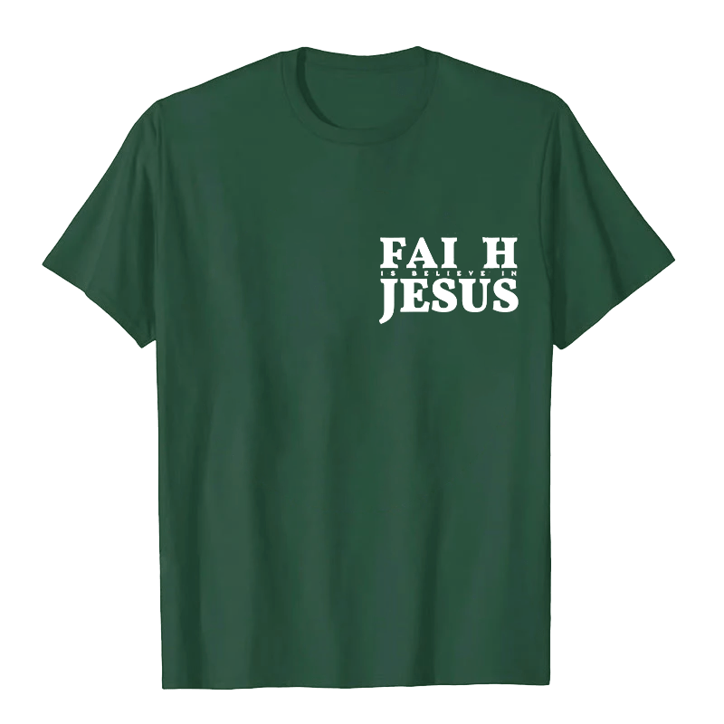 Christianartworkshop Faith Is Believe In Jesus with Matthew 6:6 Unisex T-shirt - image 8