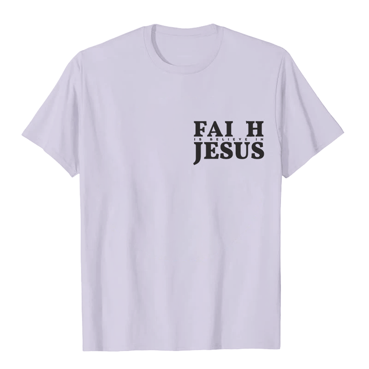 Christianartworkshop Faith Is Believe In Jesus with Matthew 6:6 Unisex T-shirt - image 13