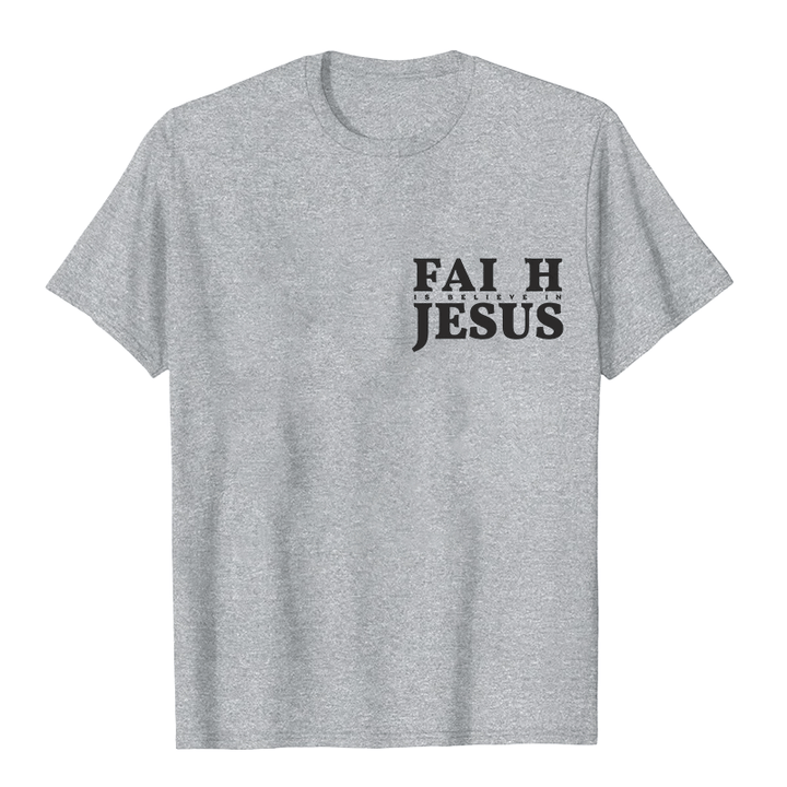Christianartworkshop Faith Is Believe In Jesus with Matthew 6:6 Unisex T-shirt - image 11