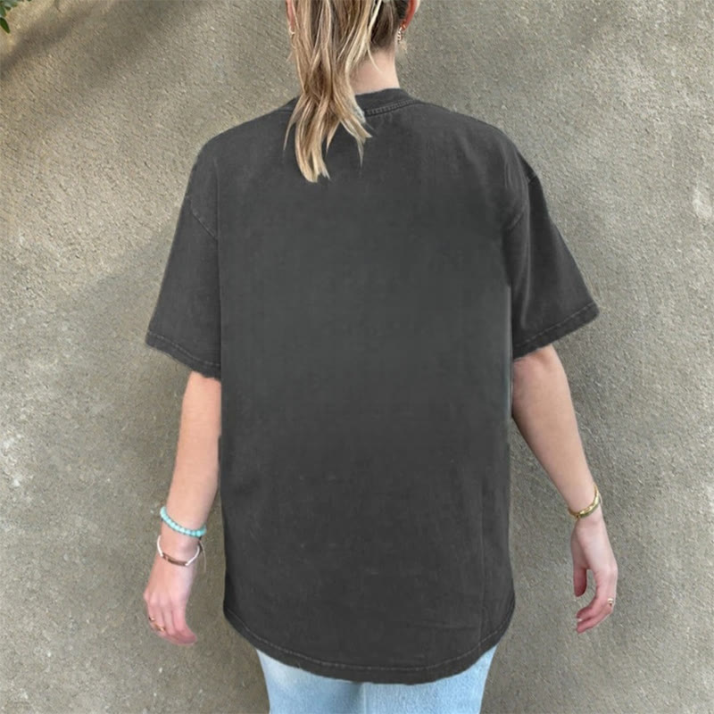 Christianartworkshop But Seek First His Kingdom Unisex Washed T-Shirt