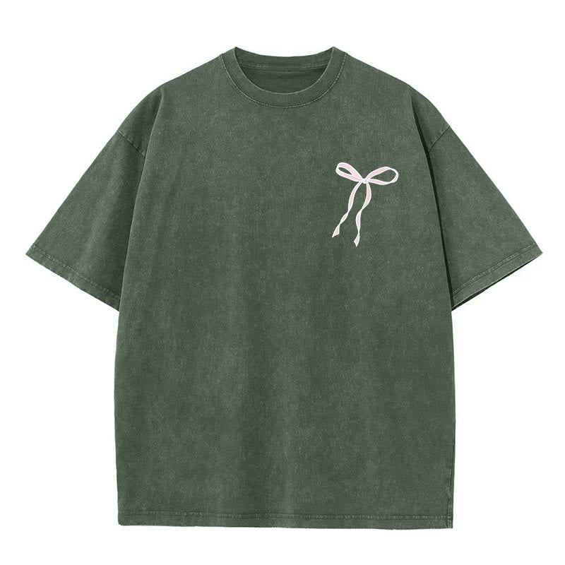 Christianartworkshop Faith Over Fear Unisex Washed T-Shirt - image 10