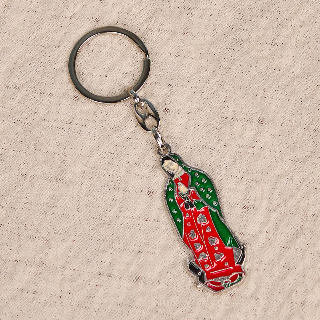 Christianartworkshop Colorful Style Our Lady of Guadalupe Enamel Key Chain: Faith in Vivid Tones - image 6