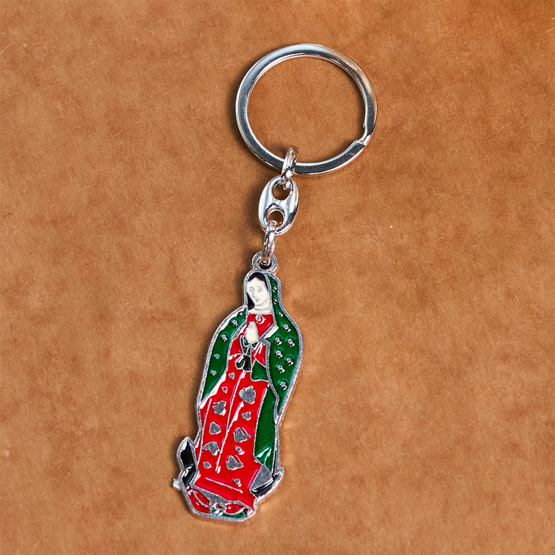 Christianartworkshop Colorful Style Our Lady of Guadalupe Enamel Key Chain: Faith in Vivid Tones - image 7