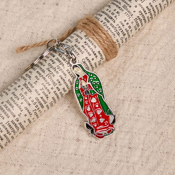Christianartworkshop Colorful Style Our Lady of Guadalupe Enamel Key Chain: Faith in Vivid Tones - image 4