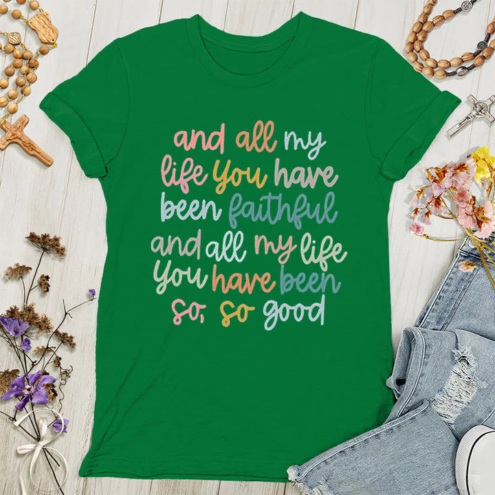Christianartworkshop Faith's Glow: Vibrant Message Women's T-shirt - Green - 4XL - image 3