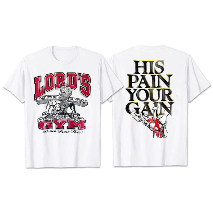 Christianartworkshop His Pain Your Gai T-shirt - White - 2XL - image 4