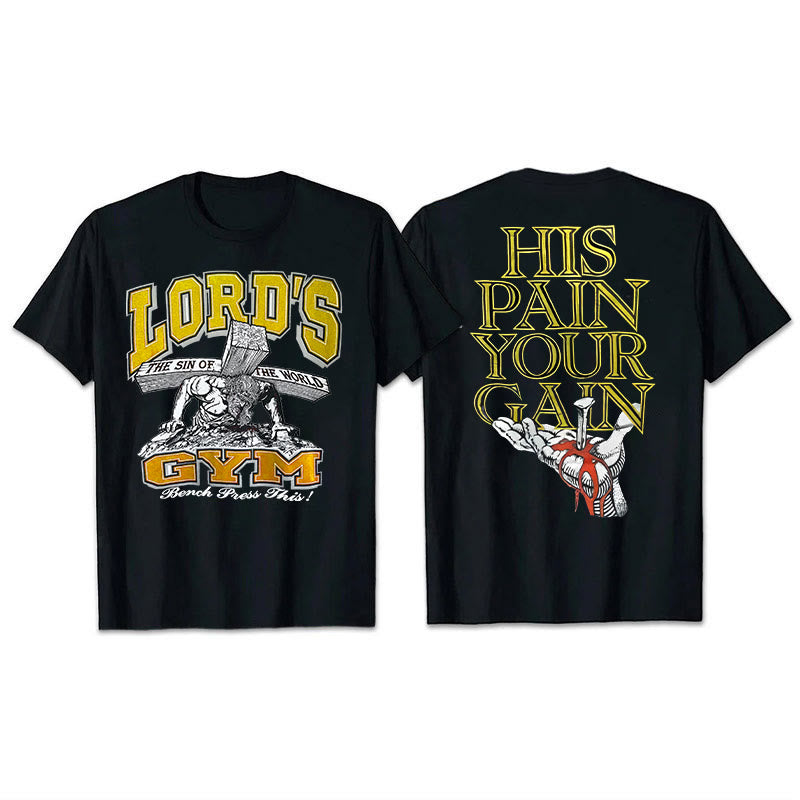 Christianartworkshop His Pain Your Gai T-shirt - Black - 2XL - image 7