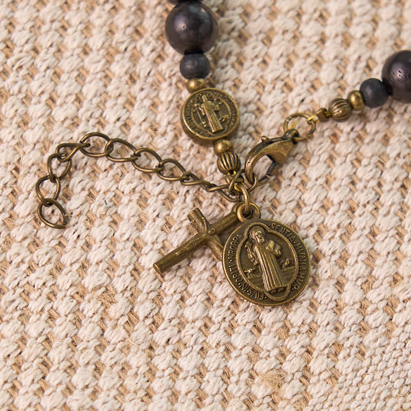 Ebony Beads St. Benedict the Blessed Protection Bracelet - image 15
