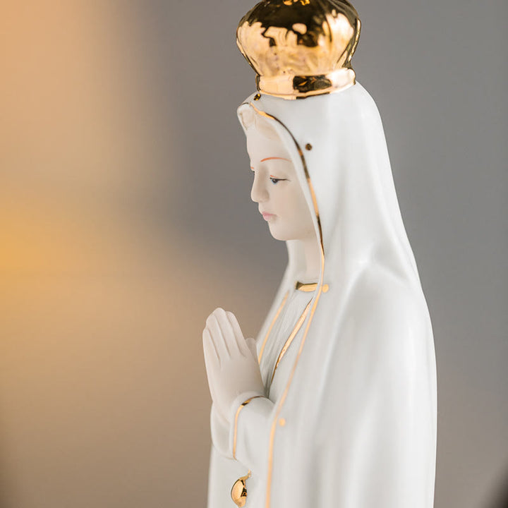 Christianartworkshop Classic Our Lady of Fatima Statue Sacred Home Ornament for Prayer Corners  - image 3