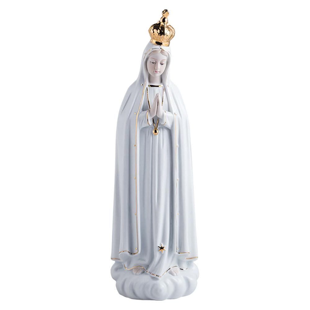 Christianartworkshop Classic Our Lady of Fatima Statue Sacred Home Ornament for Prayer Corners  - image 6