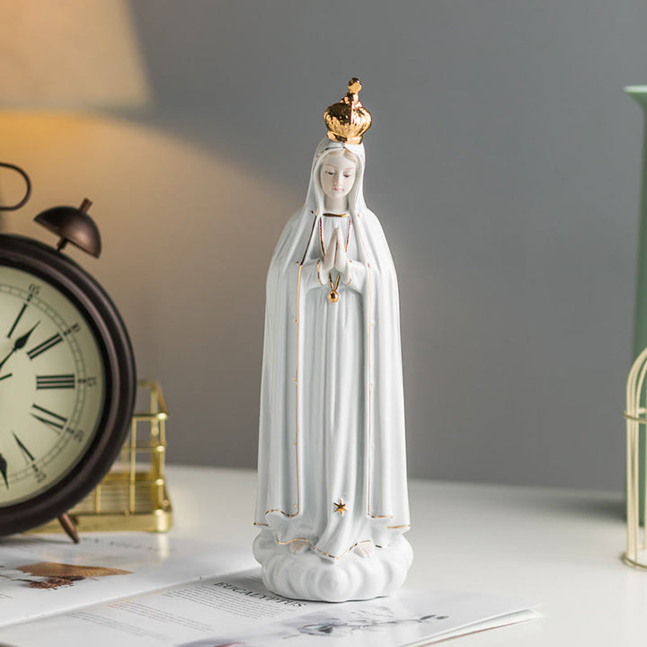 Christianartworkshop Classic Our Lady of Fatima Statue Sacred Home Ornament for Prayer Corners  - Our Lady - image 0