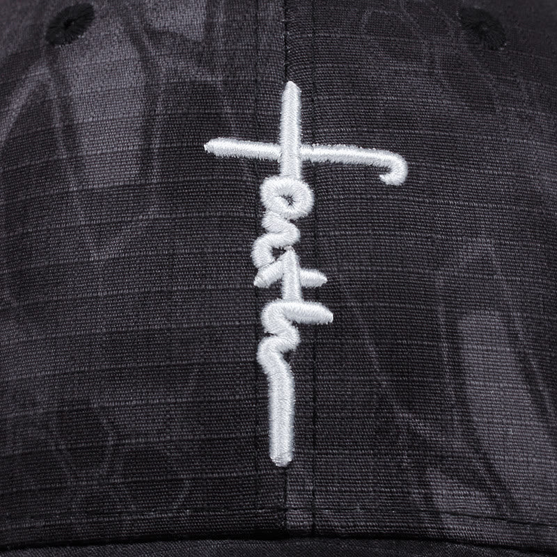 Christianartworkshop Embroidered Faith Cross Baseball Cap: Wear the Armor of Belief - image 4
