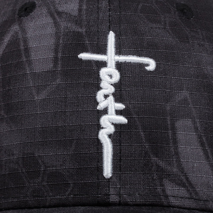 Christianartworkshop Embroidered Faith Cross Baseball Cap: Wear the Armor of Belief - image 4
