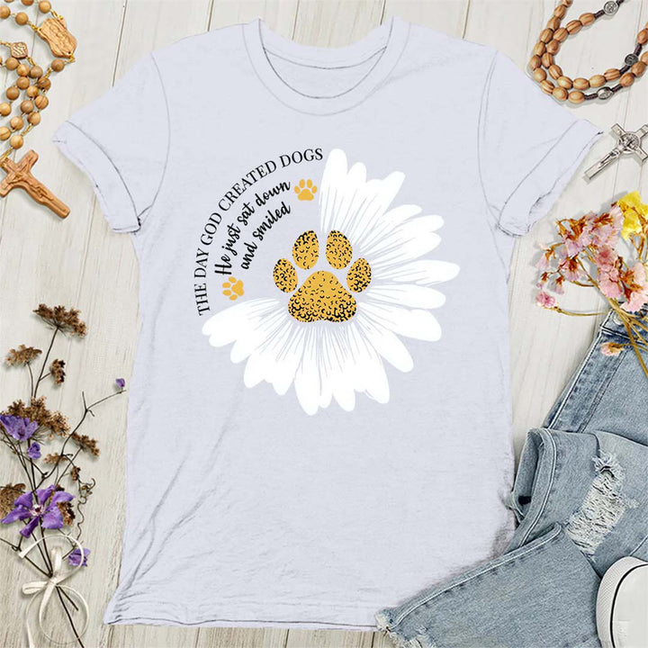 Christianartworkshop The Day God Made Dogs Women's T-shirt