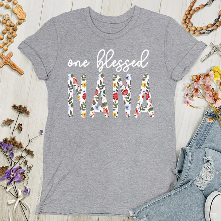 Christianartworkshop One Blessed Nana Women's T-shirt