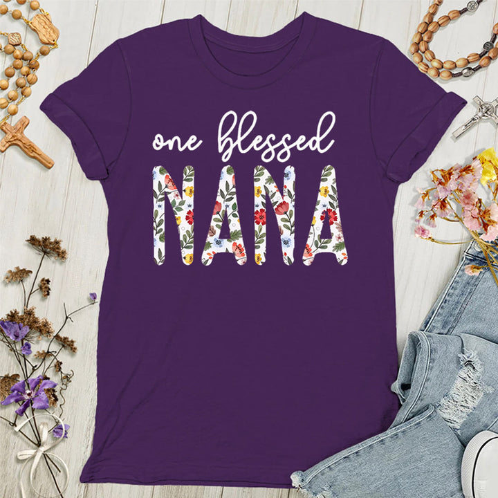 Christianartworkshop One Blessed Nana Women's T-shirt