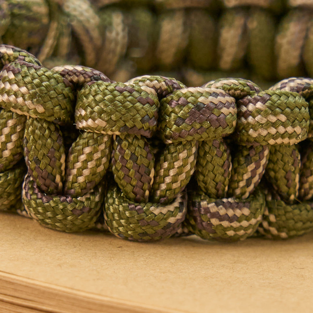Christianartworkshop Vintage Style Durable Handcrafted Paracord St. Benedict Bracelet