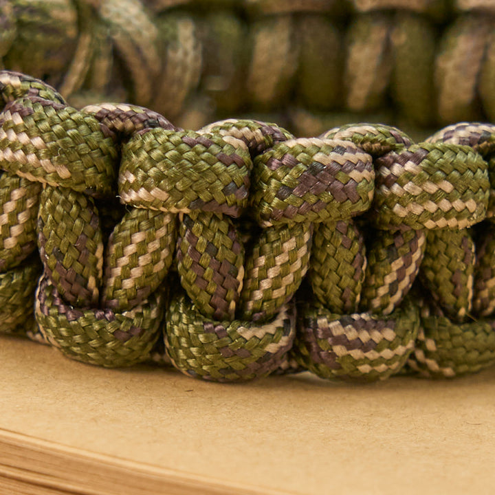Christianartworkshop Vintage Style Durable Handcrafted Paracord St. Benedict Bracelet