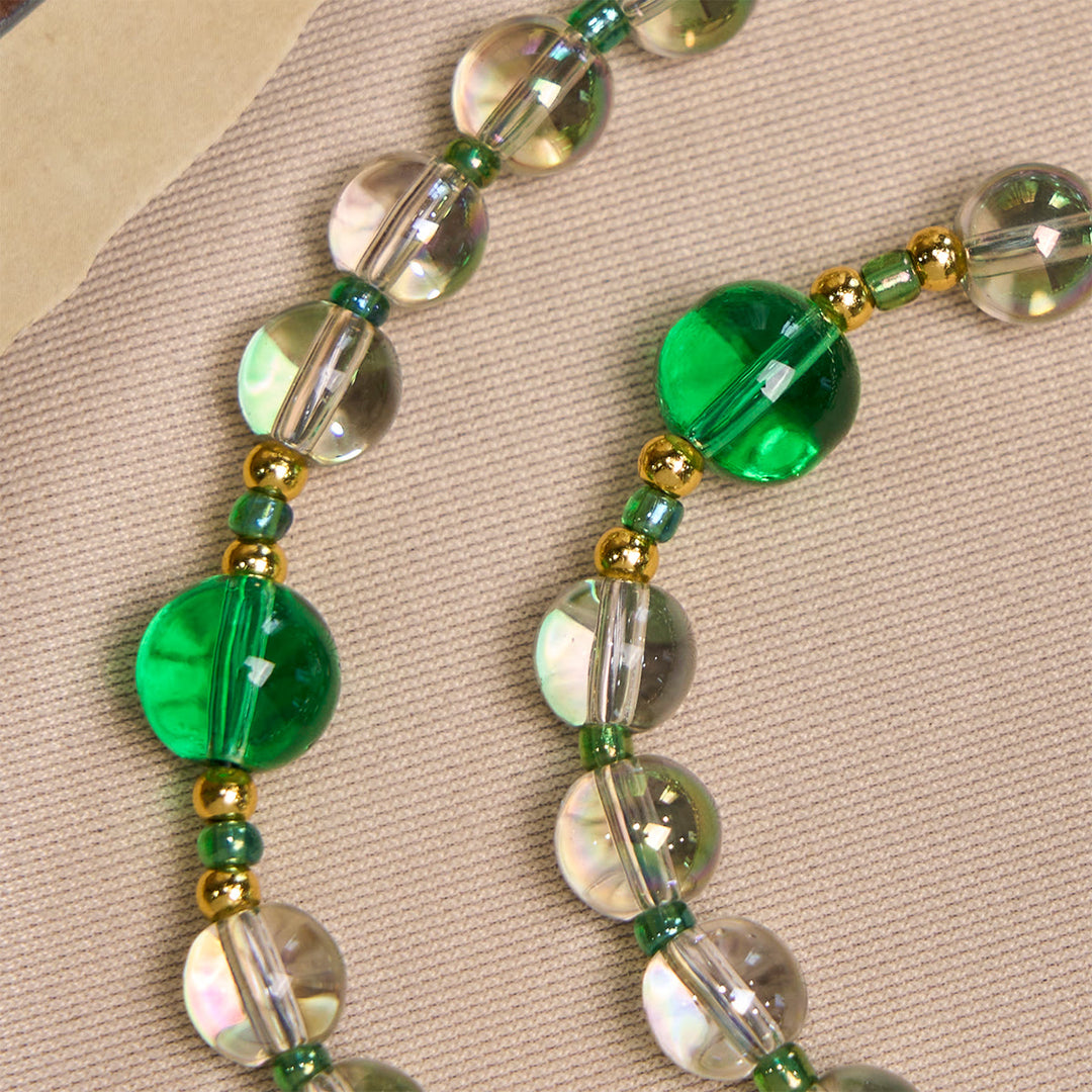 Christianartworkshop Elegant Clear White and Green Rosary with Our Lady of Guadalupe - image 10