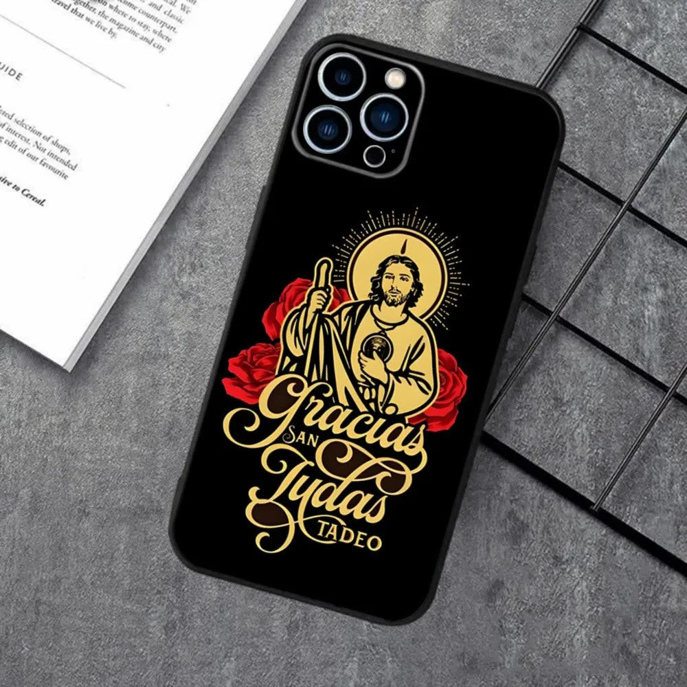 Christianartworkshop Holy Jesus Classic Art Phone Case: Sacred Design and Peace - Graceful Gold - 15plus - image 8