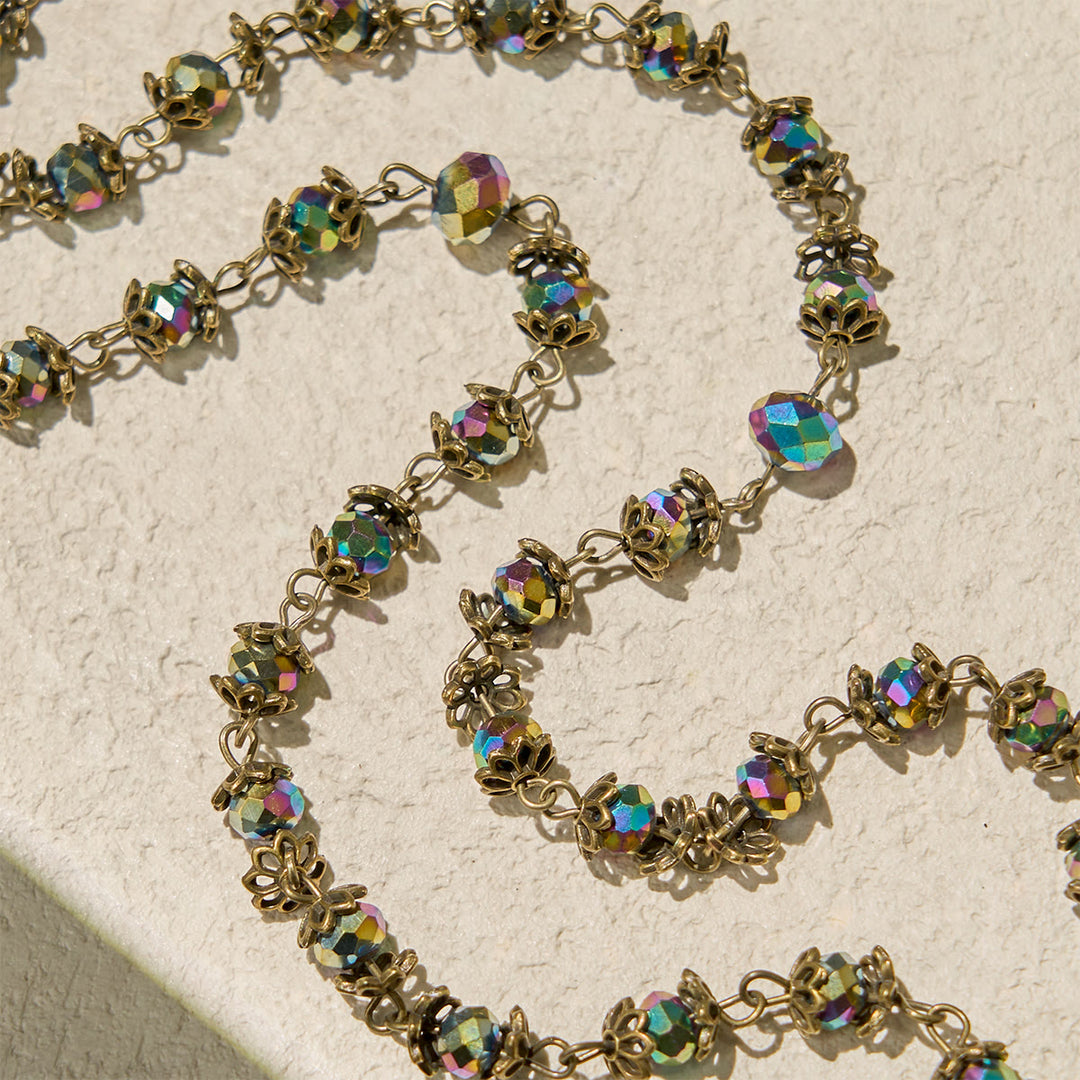 Christianartworkshop Faithful Hematite Rosary Featuring Bronze Crucifix and Saint Benedict Charm - image 6