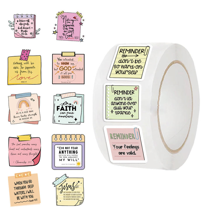 Christianartworkshop Uplifting Bible Note Stickers Roll: Daily Blessings for Journals & Gifts - image 3