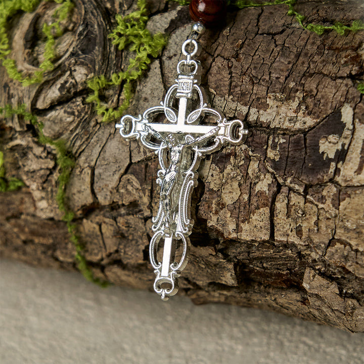 Christianartworkshop Green and Purple Grape Bead Rosary Inspired by Christ the True Vine - image 9