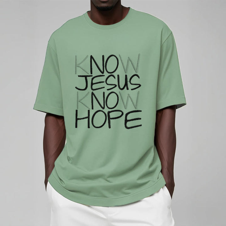 Christianartworkshop Know Jesus Know Hope Faith Statement Unisex T-shirt - image 15