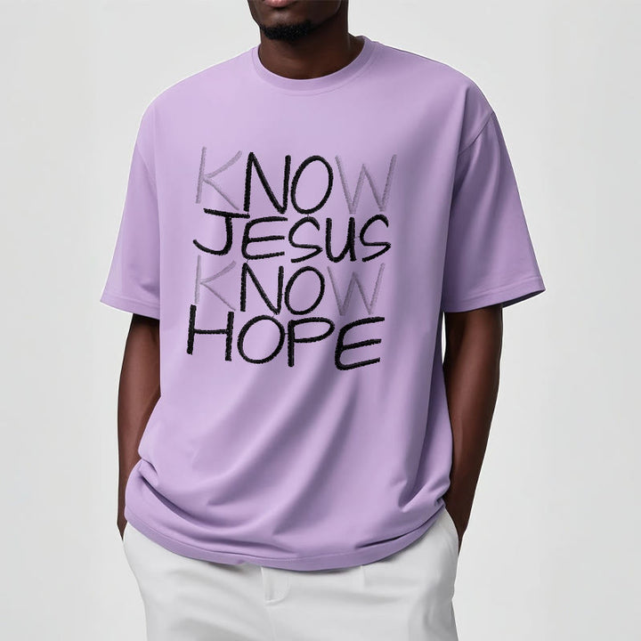 Christianartworkshop Know Jesus Know Hope Faith Statement Unisex T-shirt - image 13