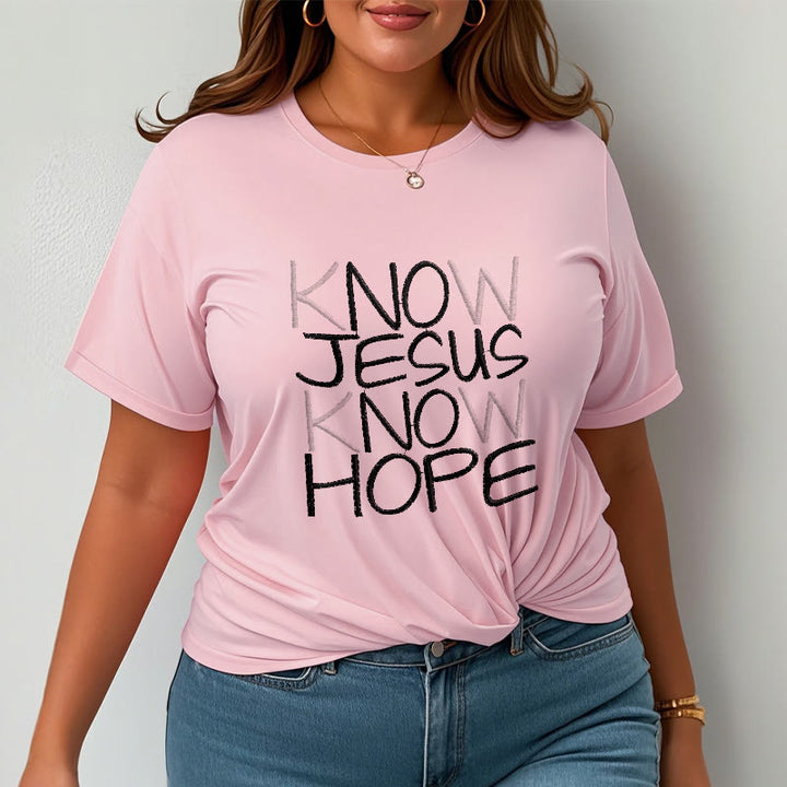 Christianartworkshop Know Jesus Know Hope Faith Statement Unisex T-shirt - image 16