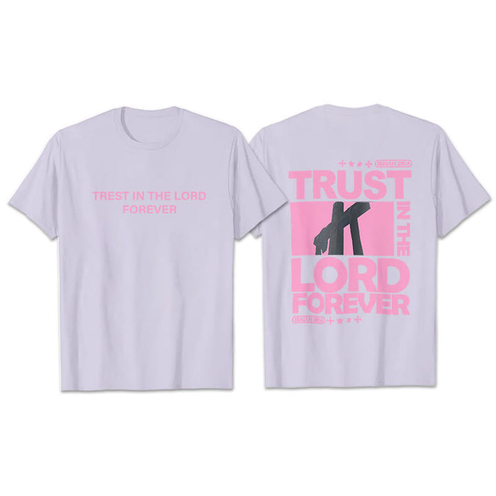 Christianartworkshop Trust In The Lord Forever T-Shirt - Purple - 2XL - image 24