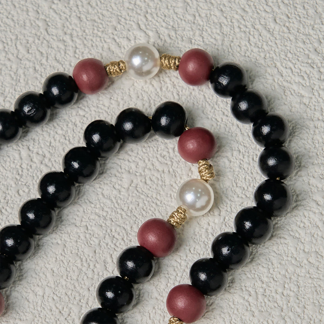 Christianartworkshop Devotional Black and Red Rosary with St. Benedict Blessing and Red Ornate Cross - image 8