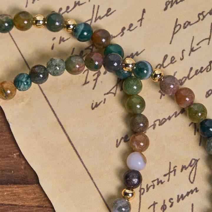 Christianartworkshop Handmade Earth Tone Rosary Bracelets with Cross & St. Benedict Charm - image 9
