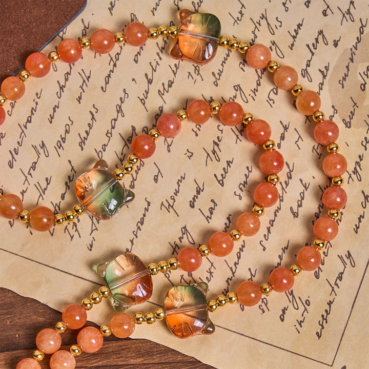 Christianartworkshop Orange Tabby Companion Rosary with Carnelian Beads for Pray & Loving Memorial - image 7