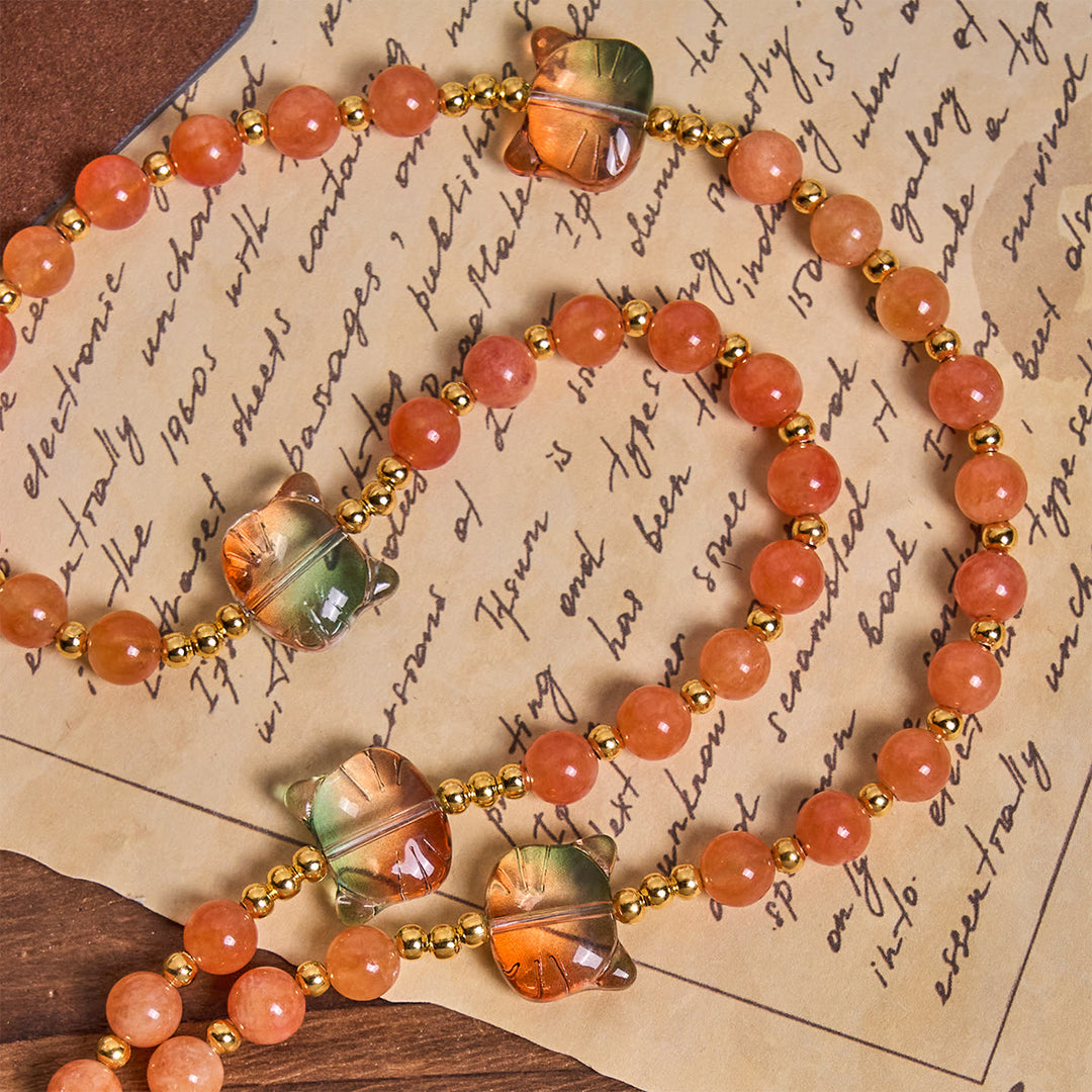 Christianartworkshop Orange Tabby Companion Rosary with Carnelian Beads for Pray & Loving Memorial - image 8