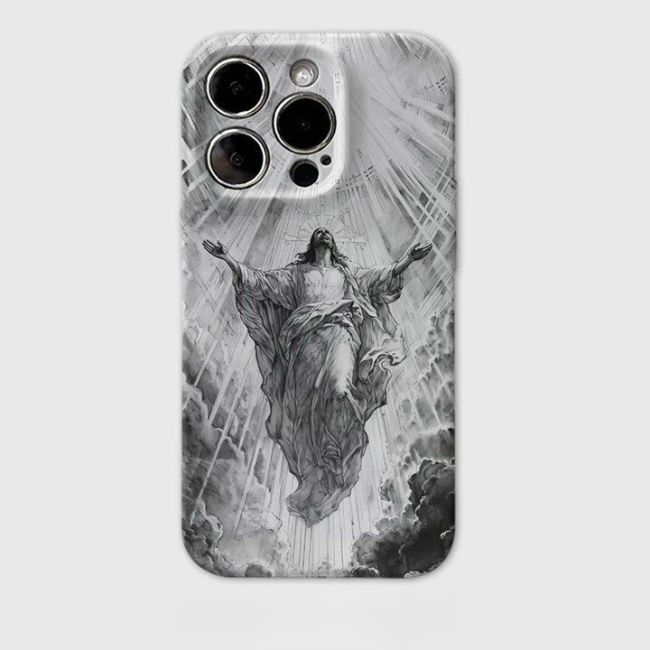 Christianartworkshop Heaven's Radiance Ascension of Christ Phone Case: Symbol of Eternal Hope - image 2